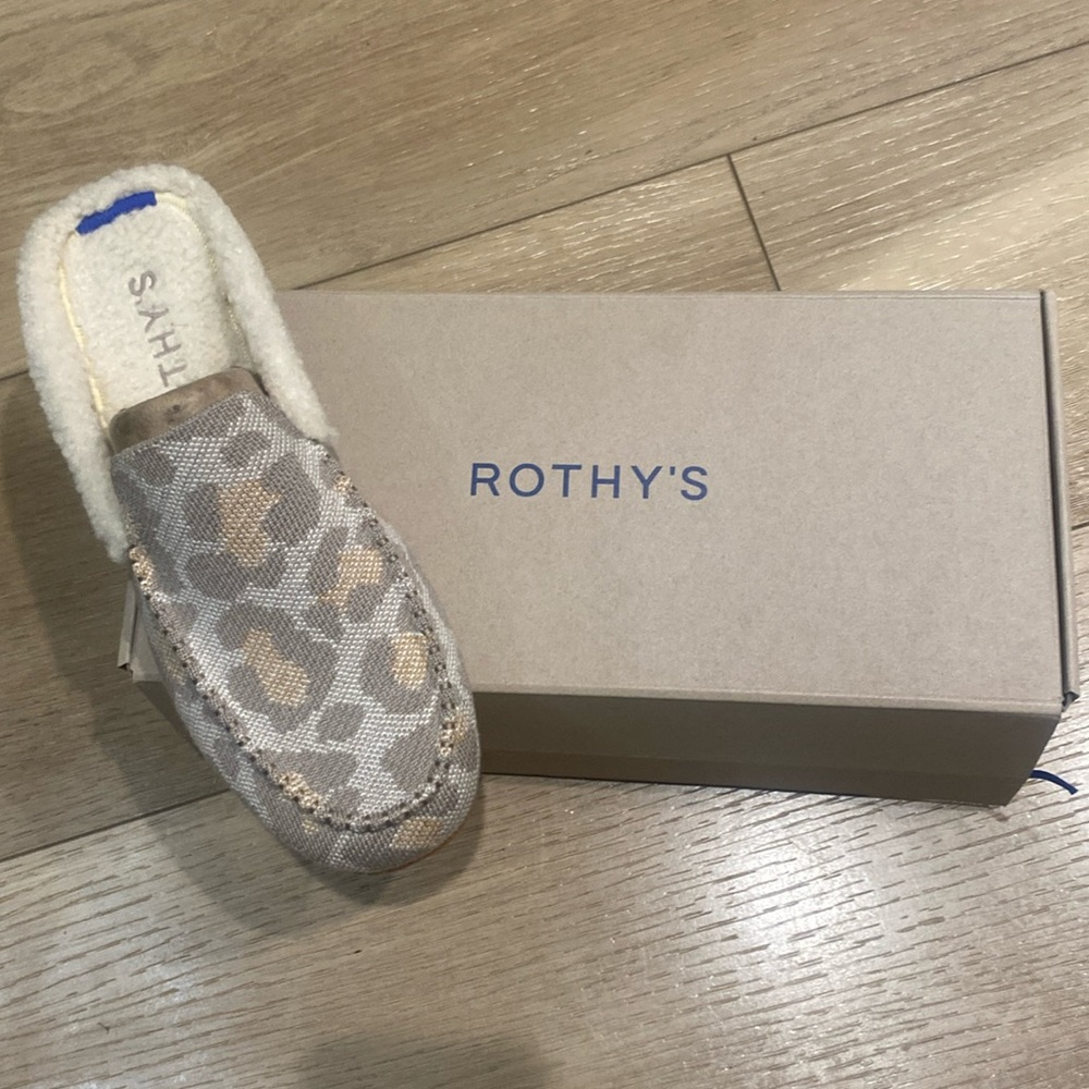 NWT Rothy's - The Merino SCUFF Slipper in Cozy Cat Size:10